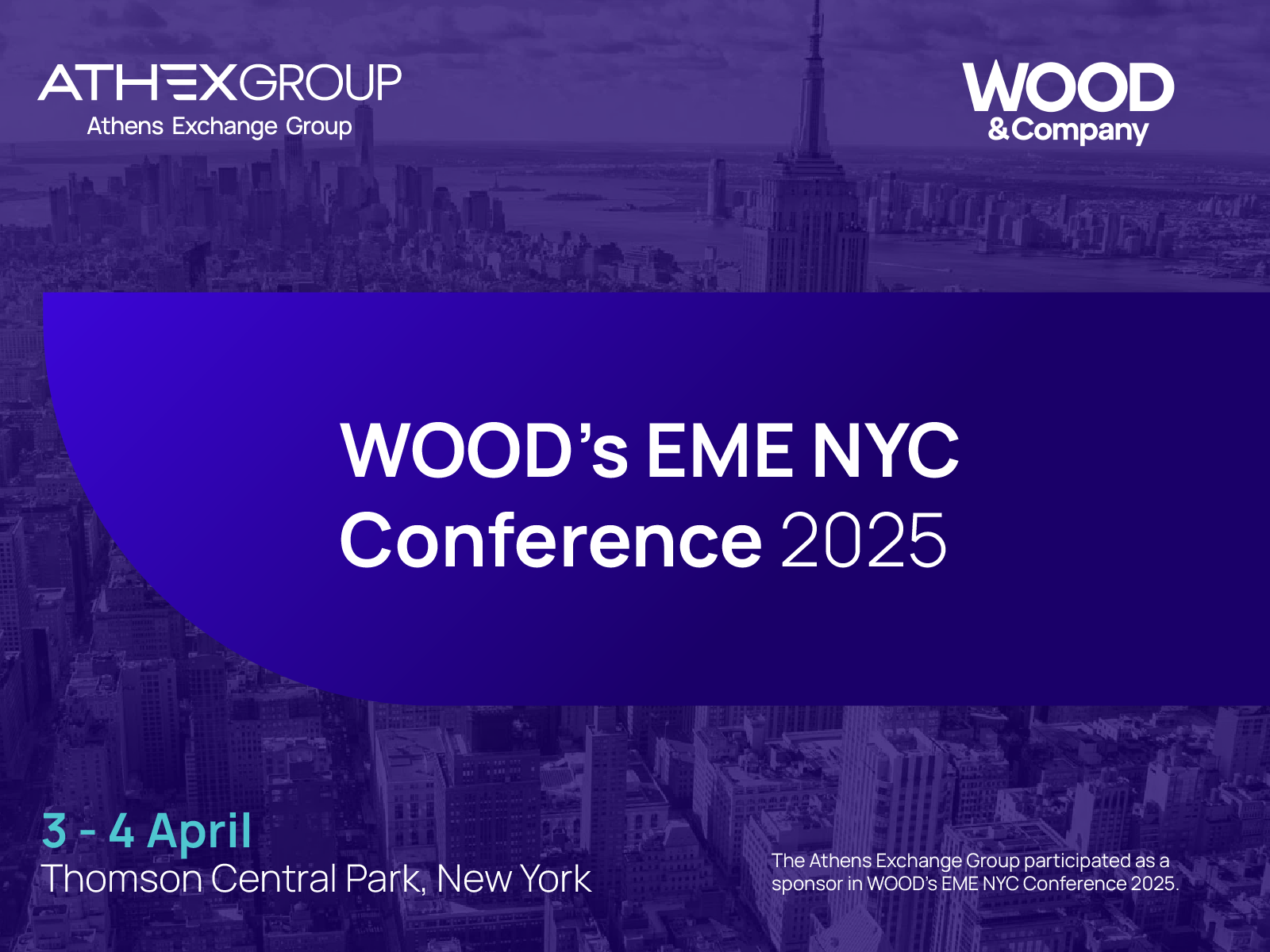 Wood's EME NYC Conference 2025